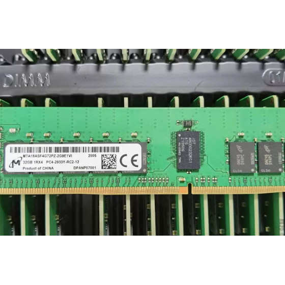 MT镁光32G 1RX4 DDR4 2933 ECC REG PC4-2933Y 32GB服务器内存条