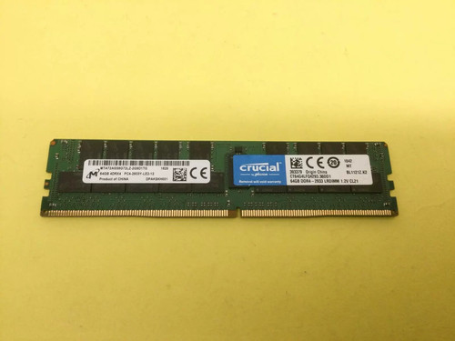 镁光64G 4DRX4 P4-2933Y-LRDIMM 服务器内存MTA72ASS8G72LZ-2G9D1