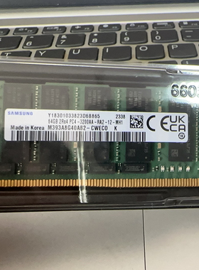 三星 64G 2RX4 PC4-3200AA ECC REG服务器内存 M393A8G40BB4-CWE