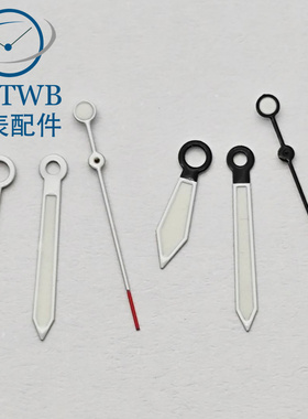 手表改装表针绿色夜光白油适合NH35 ETA2824 miyota8215 PT5000机