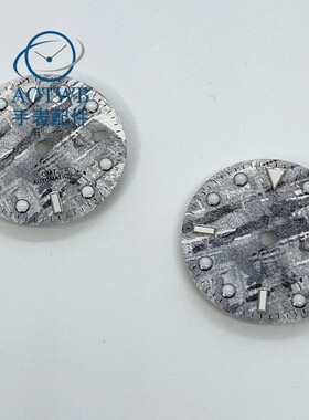 手表配件28.5mm灰色纹路表盘适合美优达8205 8215 821A ETA 2836