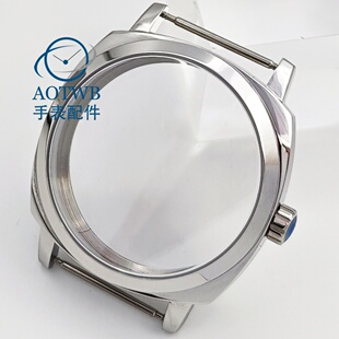 42mm银色改款手动表壳适合ST3600 ETA6497机芯0.4/0.8mm厚度表盘
