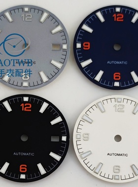 31mm手表改装表盘绿色夜光适合NH35 NH36机芯维修工具