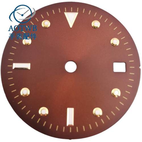 AOtwb金属表盘哑光夜光手表配件