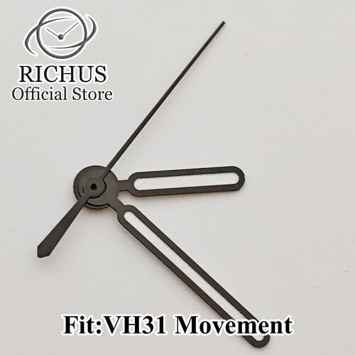 VH31银色枪色手表表针绿色夜光适合石英VH31机芯系列维修工具