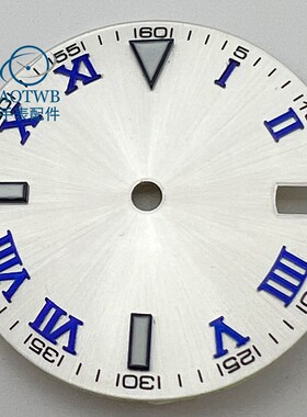 29mm银白表盘适合NH35美优达8215 821A明珠2813 PT5000 ETA2836