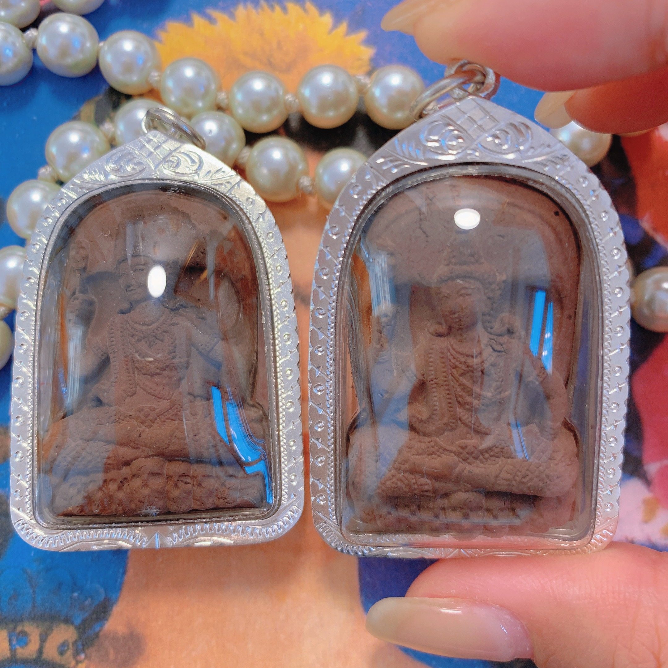 南传佛缘 泰国佛牌正品  阿赞摩纳 点灯坤平