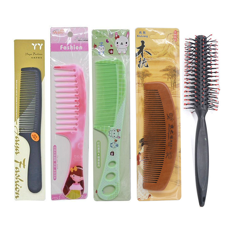 彩色塑料家用美发梳子