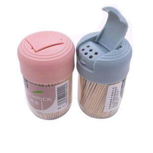 竹签竹制牙签双头牙签剔牙神器小翻盖 筒装 917 9双头竹牙签便携式