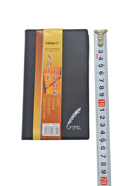 8360 中号 记事本子 黑皮本子日记本备忘 随身工作本子 笔记本