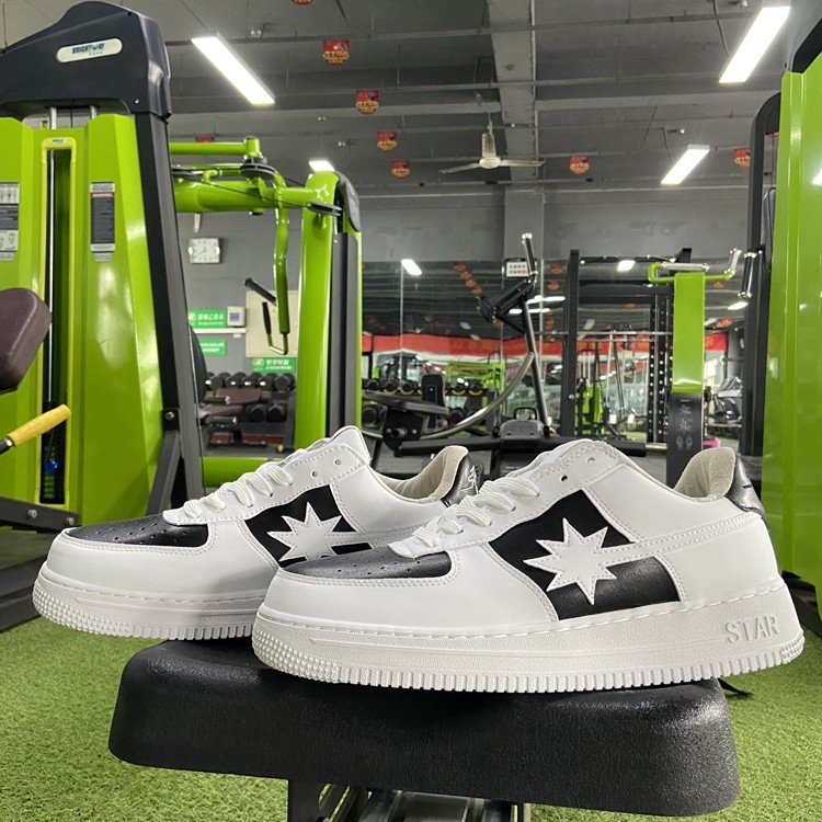 starwalk流星鞋 黑白熊猫奥利奥男女休闲滑板鞋潮流低帮运动鞋