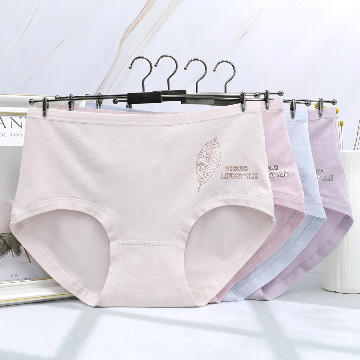 105-130斤女士莫代棉中腰内裤柔软舒适简约透气裤头棉质三角裤,女士内衣/男士内衣/家居服,女三角裤,淘宝优惠券,粉丝福利购,淘宝优惠卷