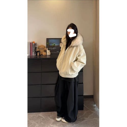 冬季韩式座山雕加绒加厚棉服