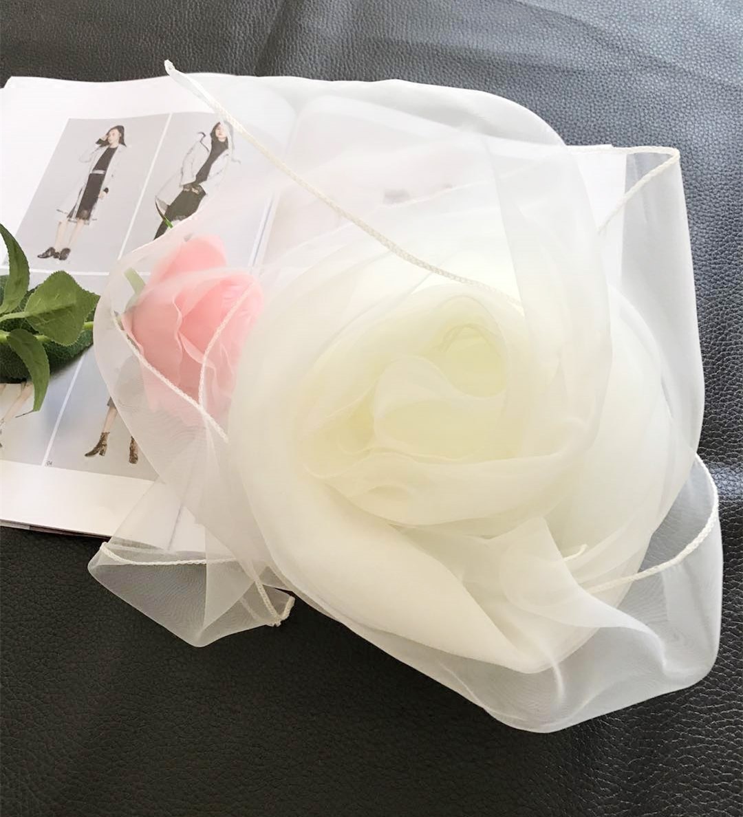 婴儿车防风方巾宝宝透明薄款 男女儿童蒙面盖头防柳絮沙尘大纱巾