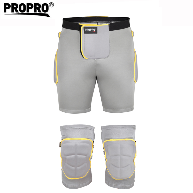PROPRO 滑雪护臀护膝套装 男女成人滑冰轮滑防摔裤 男女内穿加厚
