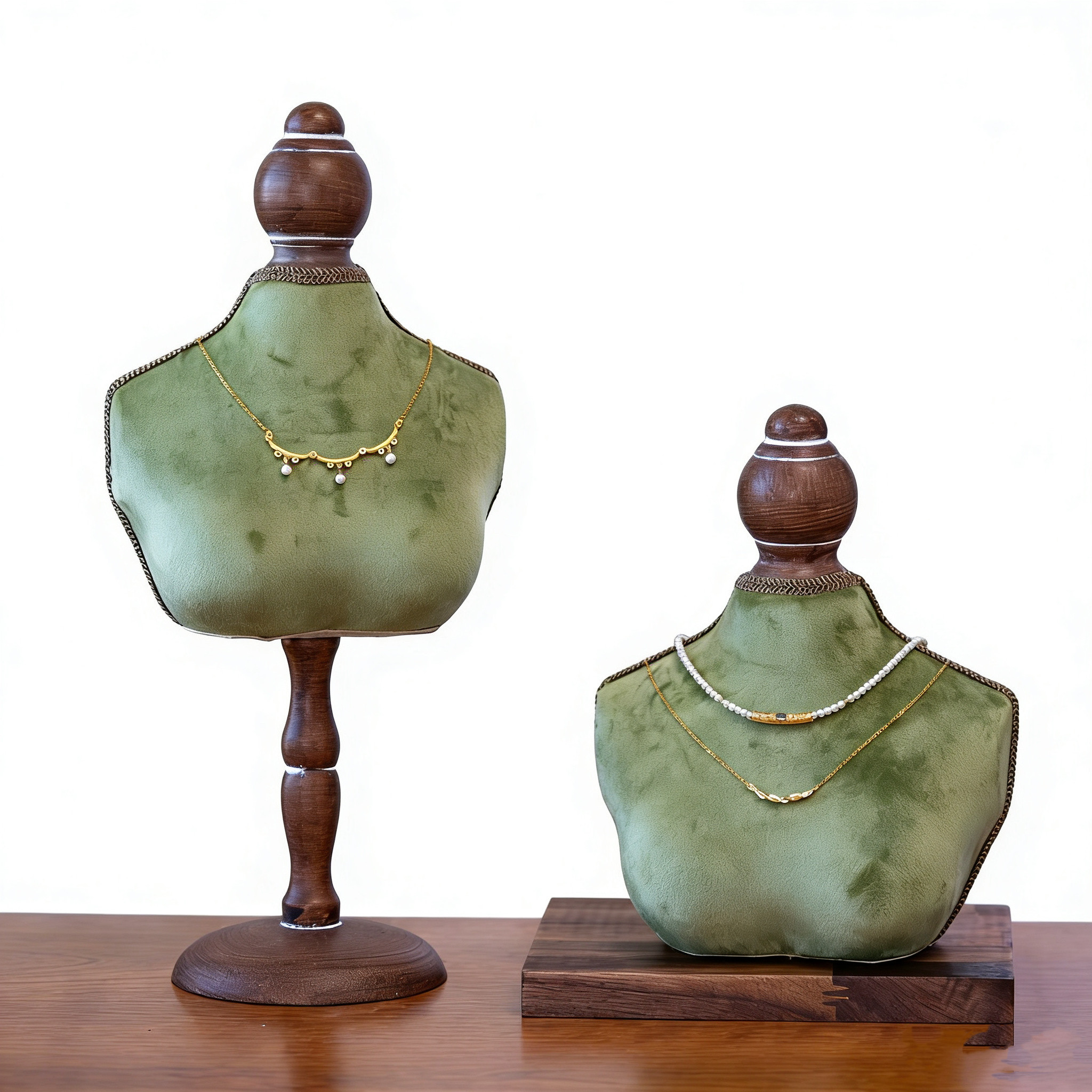 中式复古绿人像模特架项链展示架珠宝首饰陈列道具帽子饰品收纳架,饰品/流行首饰/时尚饰品新,首饰展示架,淘宝优惠券,粉丝福利购,淘宝优惠卷