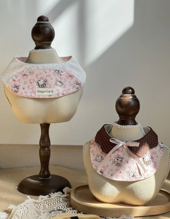 复古项链宠物模特架宠物口水巾狗狗猫咪口水巾展示架猫狗衣服收纳