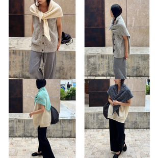 (4色)英国进口 邓肯初剪羊毛三角巾