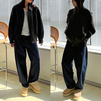 Plain Sight 西班牙La Doma MANGA皮飞行员皮衣