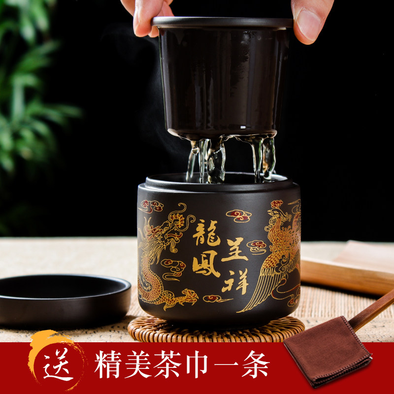 紫砂快客杯一壶一杯办公个人旅行功夫茶具套装茶壶茶杯泡茶器简约