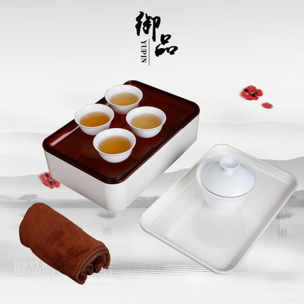 陶瓷功夫茶具简易便携式旅行快客茶杯套装包简约家用户外车载茶壶