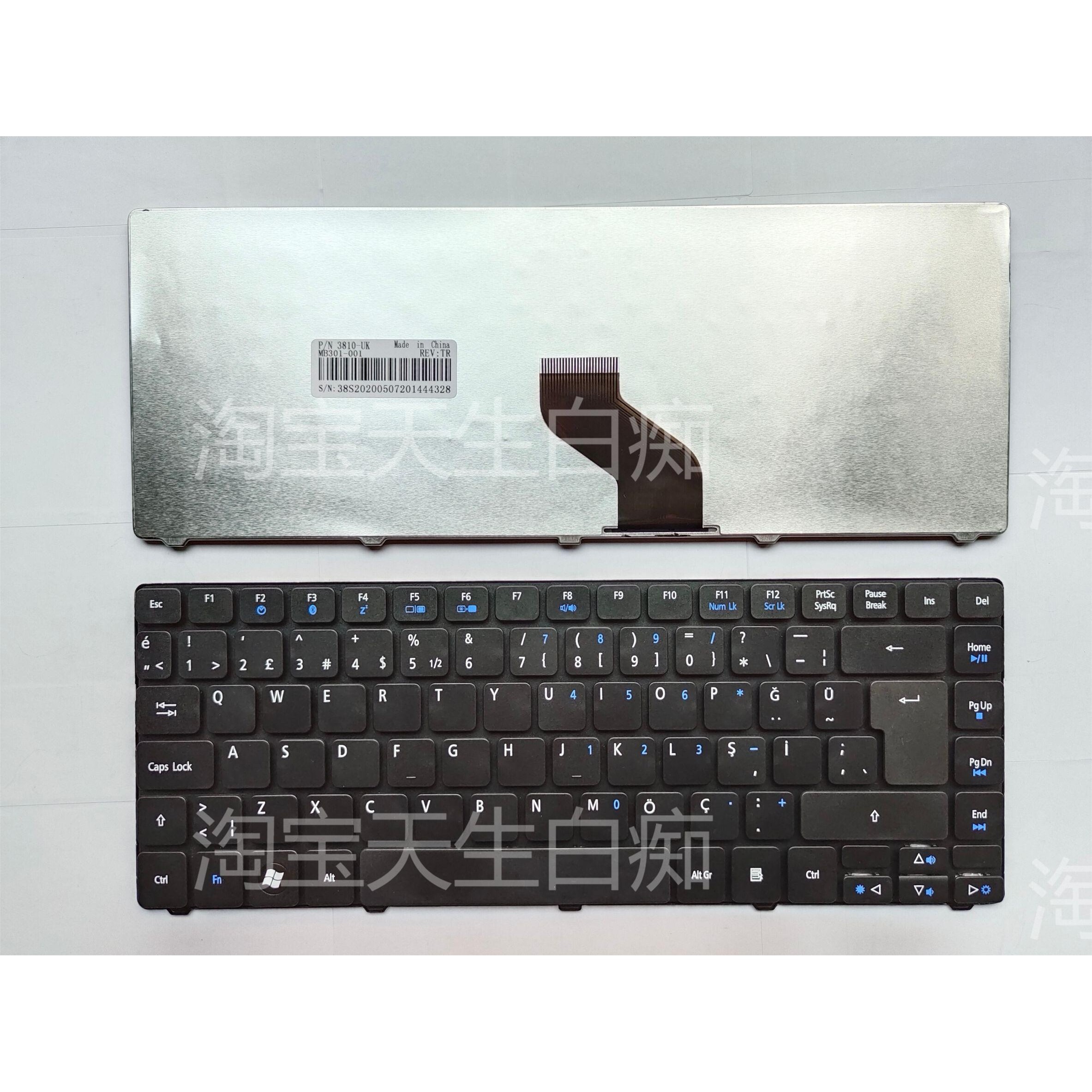 全新ACER 3810 3810T 4625 TR 土耳其 键盘
