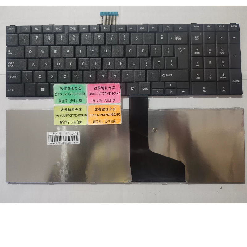 全新TOSHIBA C850 C855 C855D L850 L850D L855 US 英文 键盘键