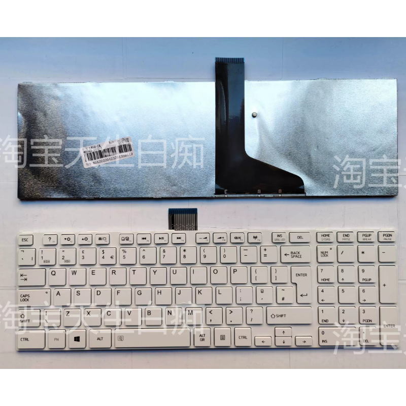 全新TOSHIBA L850 L855 L870 白色 UK 键盘