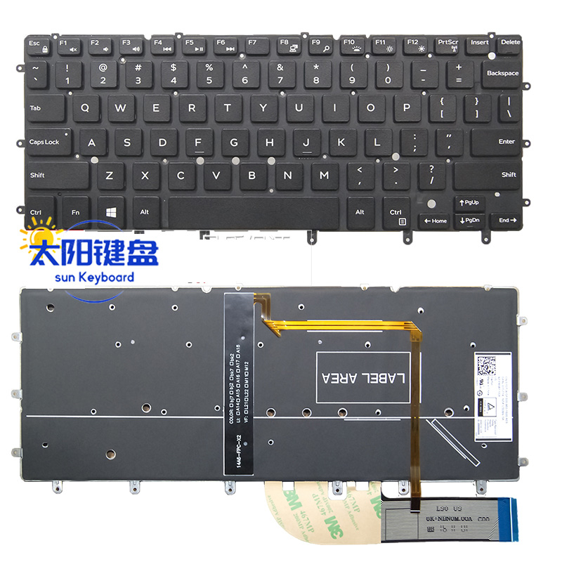 适用戴尔XPS 13 9343 9350 9360 N7547 N7548 P54G P57G P41F键盘