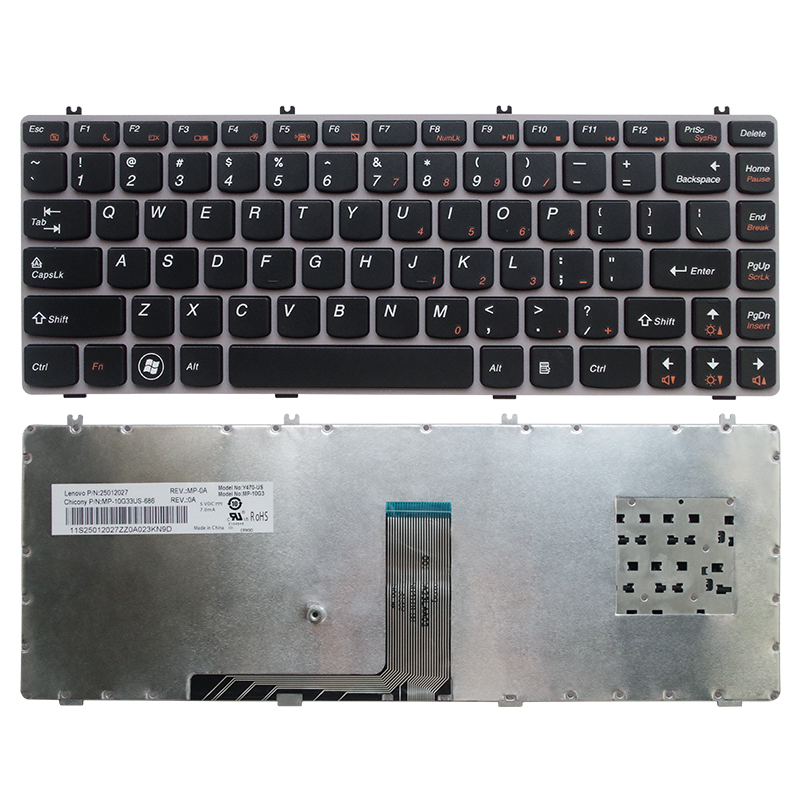 全新US/RU 联想Y470 Y470A/N Y470P Y471 Y471A Y471P/N键盘 Y475