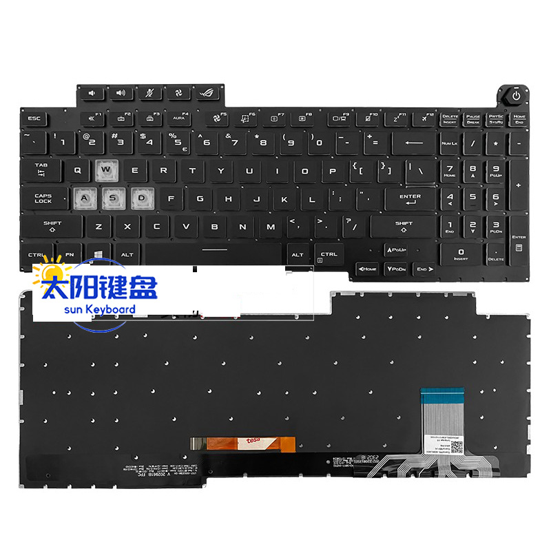 全新适用华硕 ROG魔霸5R Plus G713Q G733 枪神6/5 键盘背光