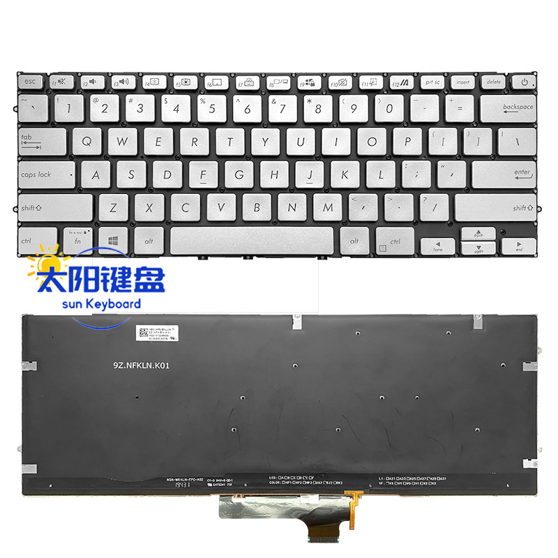 全新适用华硕14 BX431FA FL S4500F U4500FA S4500FAC键盘ux431