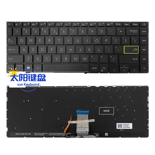 适用华硕 REDOL14LA键盘ADOL14UA ADOL14EQC ADOL14FLC S413键盘