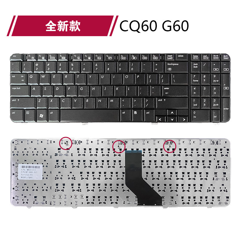 全新适用惠普 HP Compaq Presario CQ61 G61 G60 CQ60键盘