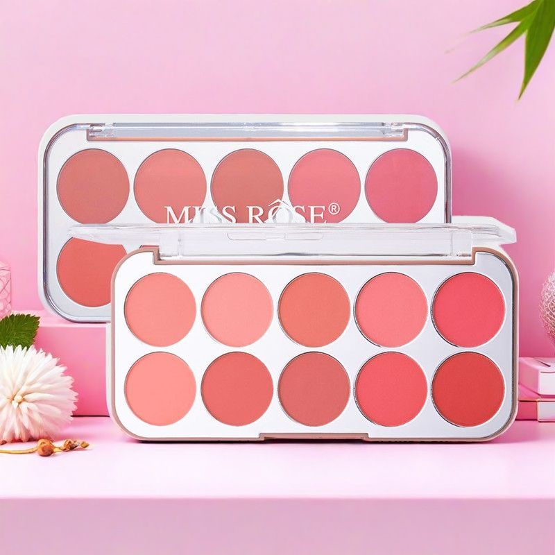 10色腮红多功能哑光腮红