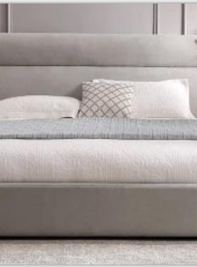 布艺软包床皮艺床欧式床美式床轻奢双人床 1.8*2.0/1.5*2.0米s888