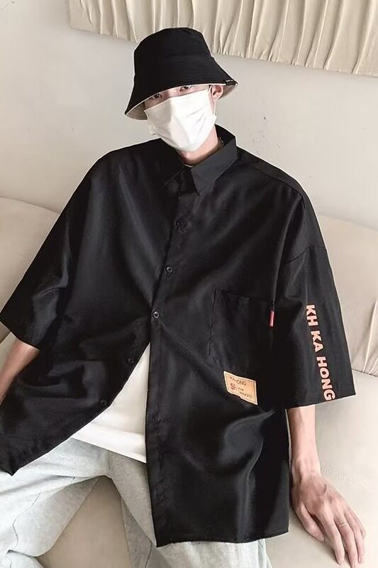日系条纹短袖衬衫男夏季cityboy休闲百搭翻领衬衣外套潮CS2203P40,男装衬衫,星座218-1（原230）