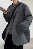 x214P65休闲西服男高级感秋季潮韩版宽松休闲小西装港风帅气百搭，男装西服，星座218-1（原230）