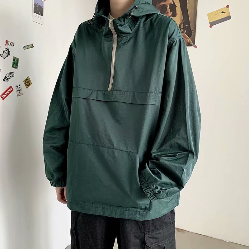 W03P45潮青春流行新款时尚男潮流风衣秋季拉链标准连帽(不可脱卸,男装风衣,星座218-1（原230）