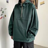 W03P45潮青春流行新款时尚男潮流风衣秋季拉链标准连帽(不可脱卸，男装风衣，星座218-1（原230）