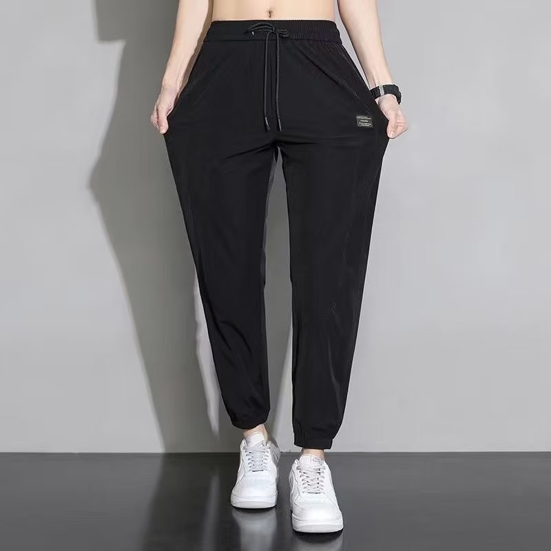 629P25裤子男夏季宽松束脚运动2024新款韩版速干九分男士休闲裤潮,男装休闲裤,星座218-1（原230）