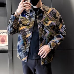 NZ85P65青春流行夹克翻领外穿百搭日系标准春秋单排扣潮潮流男原