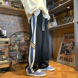 G046P40男青春流行潮流新款宽松型时尚潮牌九分裤春秋印花休闲裤图片