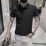 Y814P30新款标准文艺POLO衫男青春流行五分袖夏季原宿日系潮流2，男装Polo衫，星座218-1（原230）