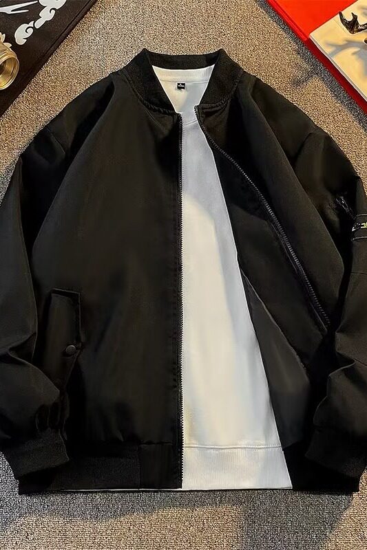 A620P60美式宽松薄款飞行服工装棒球服外套男2024春秋新款设计感,男装夹克,星座218-1（原230）