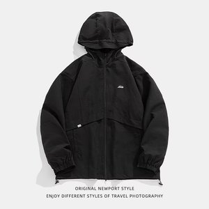 T950P75冲锋衣外套男秋季工装夹克男款新款秋装情侣装户外登山服图片