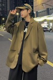 X01P65西装外套男生痞帅潮流宽松设计感小众春季新款小西服ins个，男装西服，星座218-1（原230）