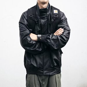 Y7711P90潮翻领运动拉链长袖外穿男青春流行百搭标准秋季夹克新款图片