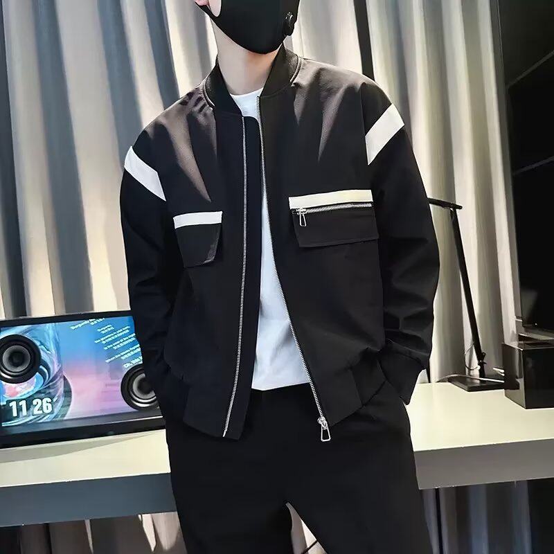 J8020P70外套男春秋新款韩版潮流社会人精神小伙帅气夹克网红百搭,男装夹克,星座218-1（原230）
