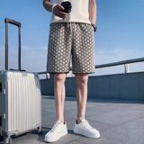 B04p65潮时尚潮牌ins夏季六分裤休闲裤中腰潮流简约文艺男日系，男装休闲裤，星座218-1（原230）